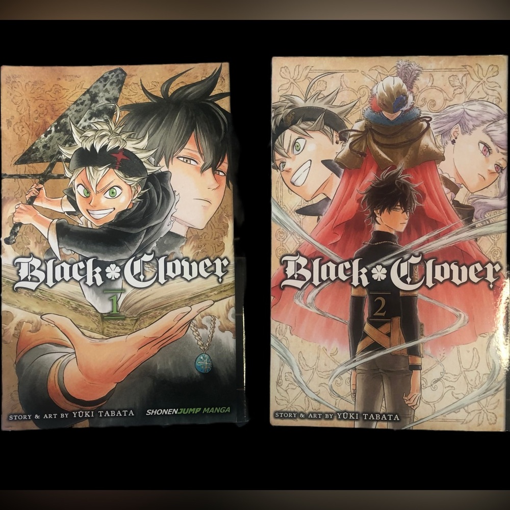 Black Clover - Book Lot - 1 + 2 - Manga Graphic Novels Anime